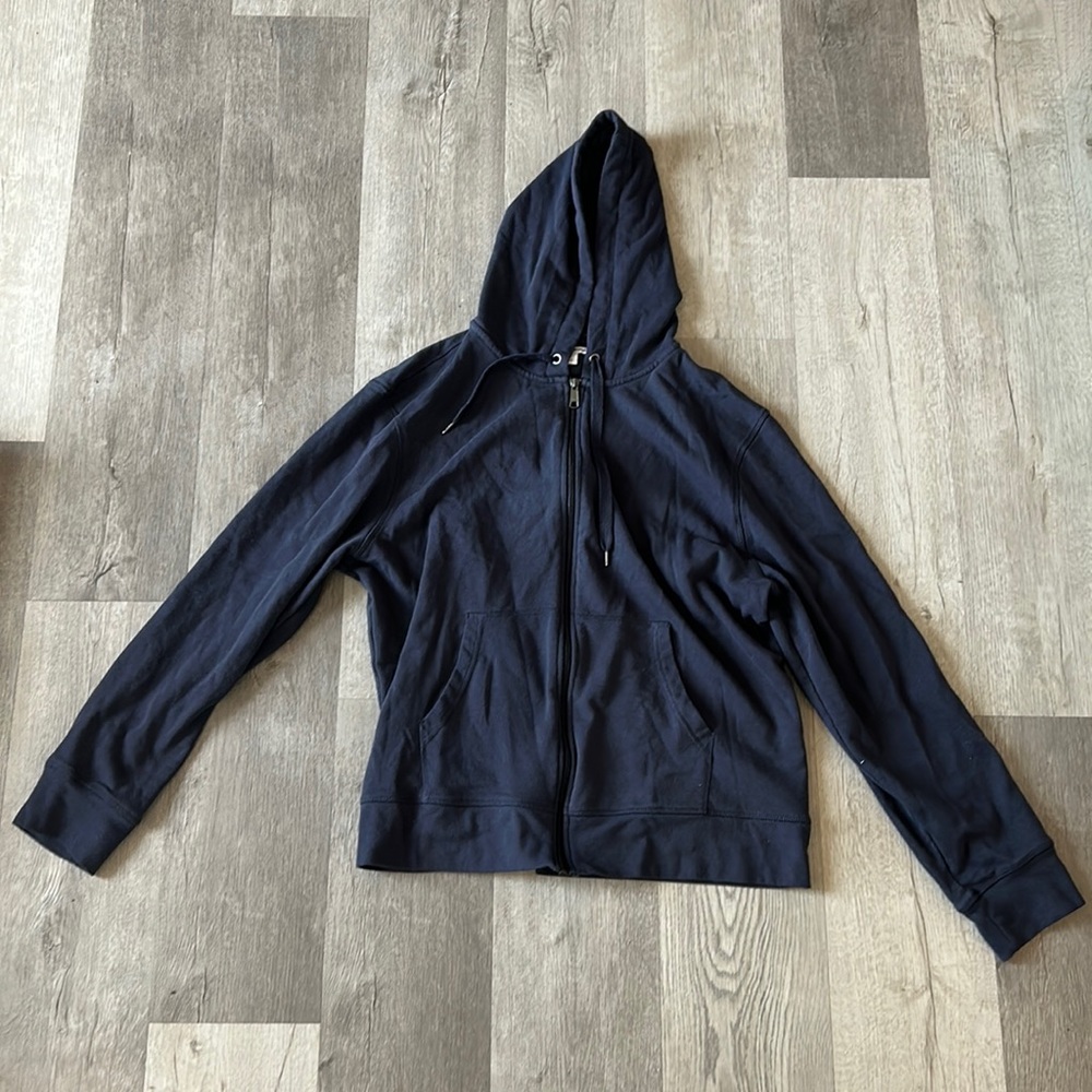 Amazon Essentials Men’s Zip Up Navy Blue Sweatshirt XL - B13